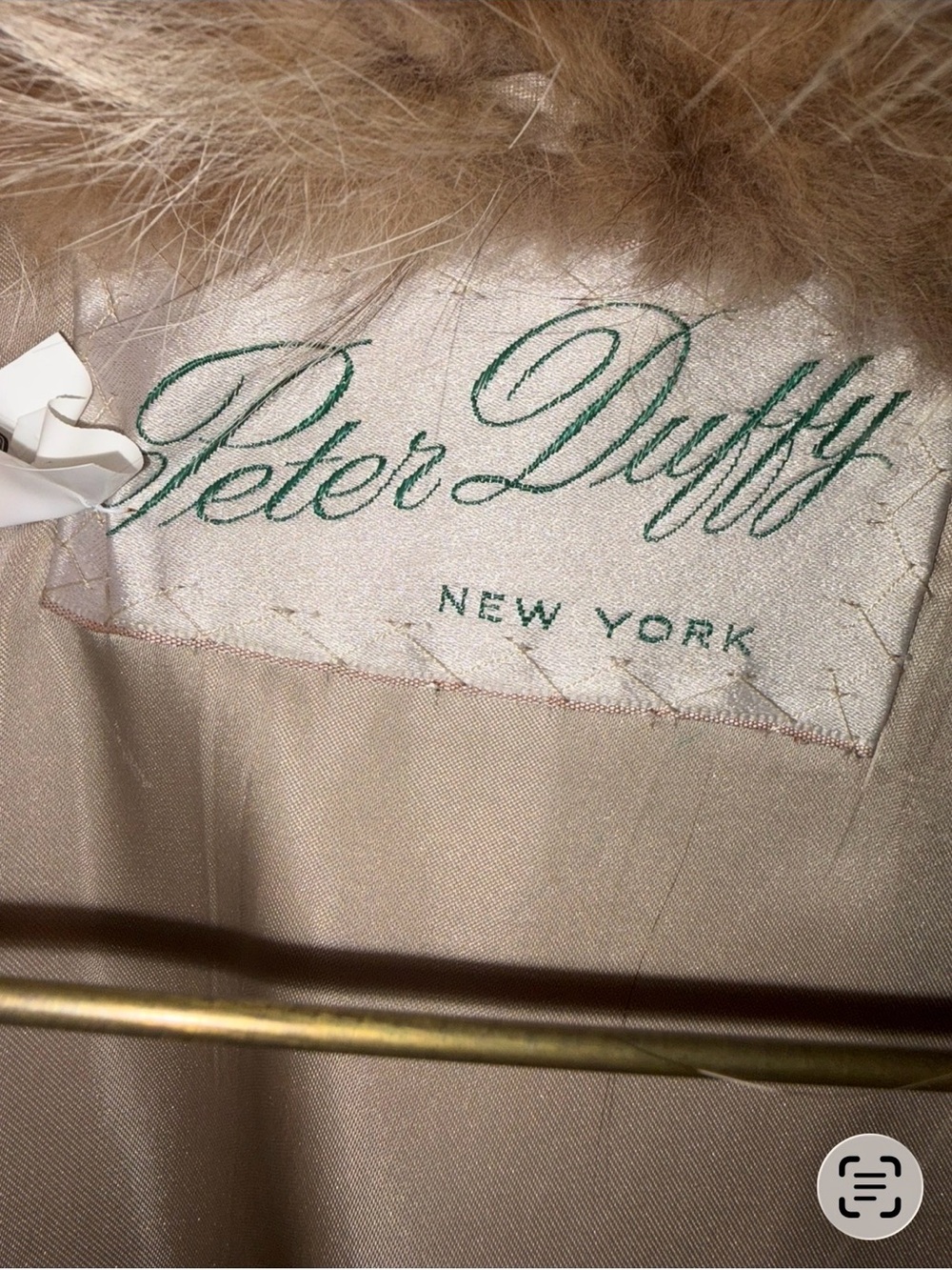 Vintage Peter Duffy New York Genuine Lynx Fur Coat Full Length - Picture 3 of 4